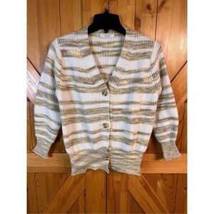Peppermayo cardigan, long sleeve striped size 4 (4824)￼